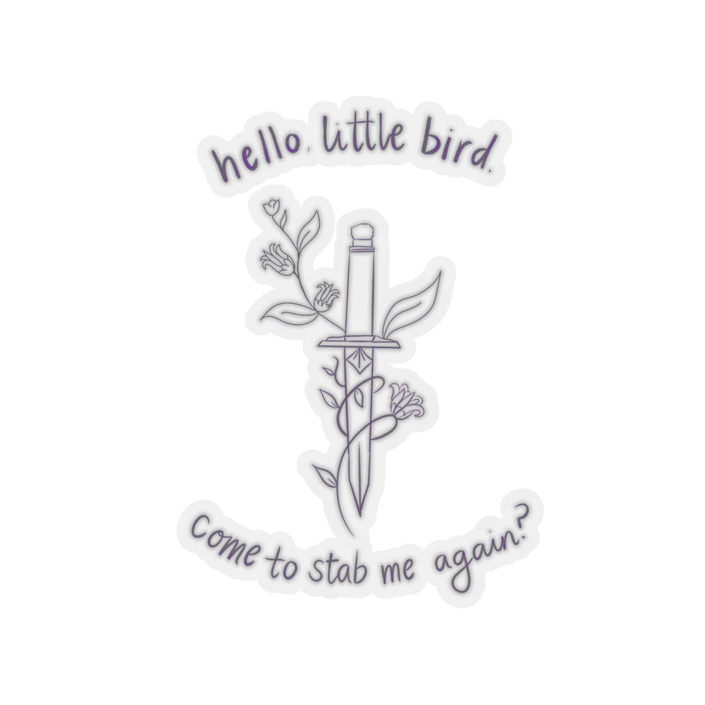 Hello, Little Bird Kiss-Cut Sticker