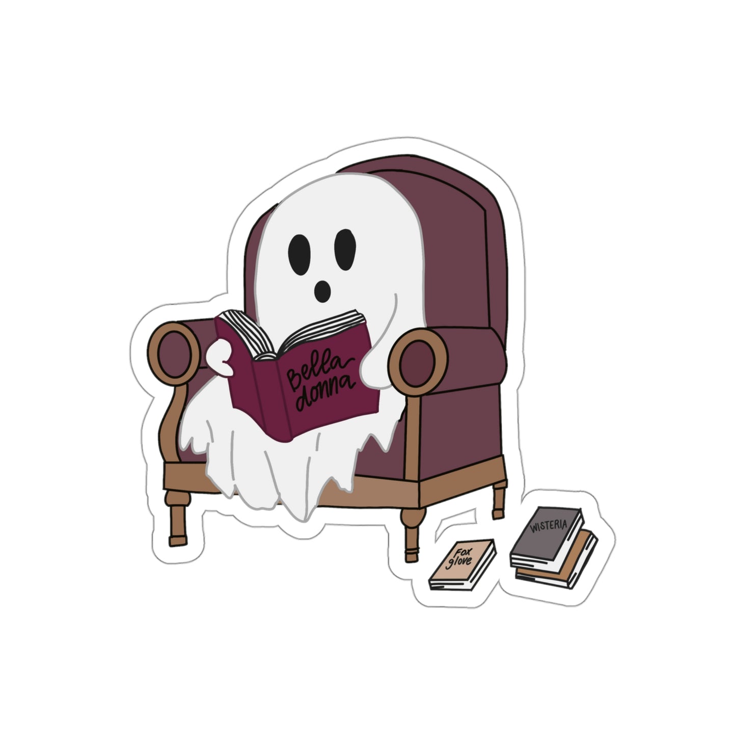 Reading Ghost Sticker