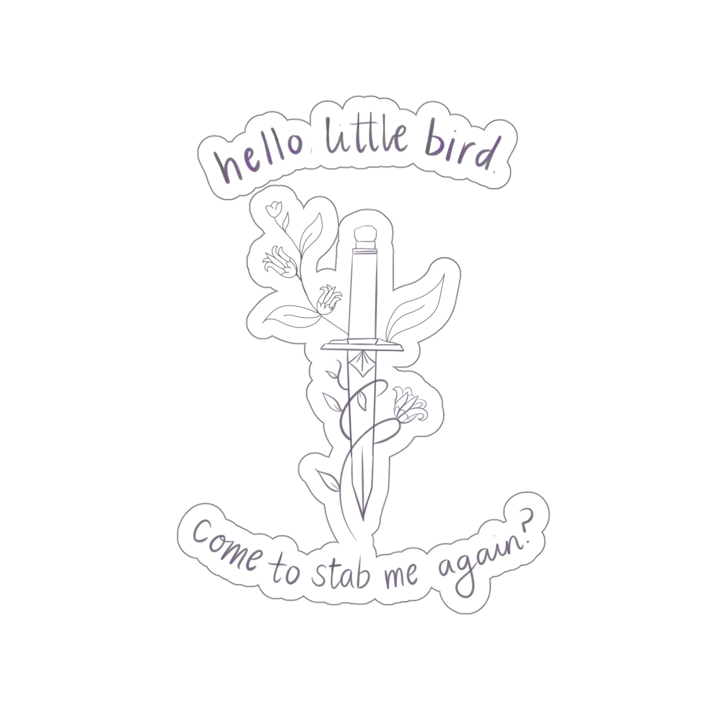 Hello, Little Bird Kiss-Cut Sticker