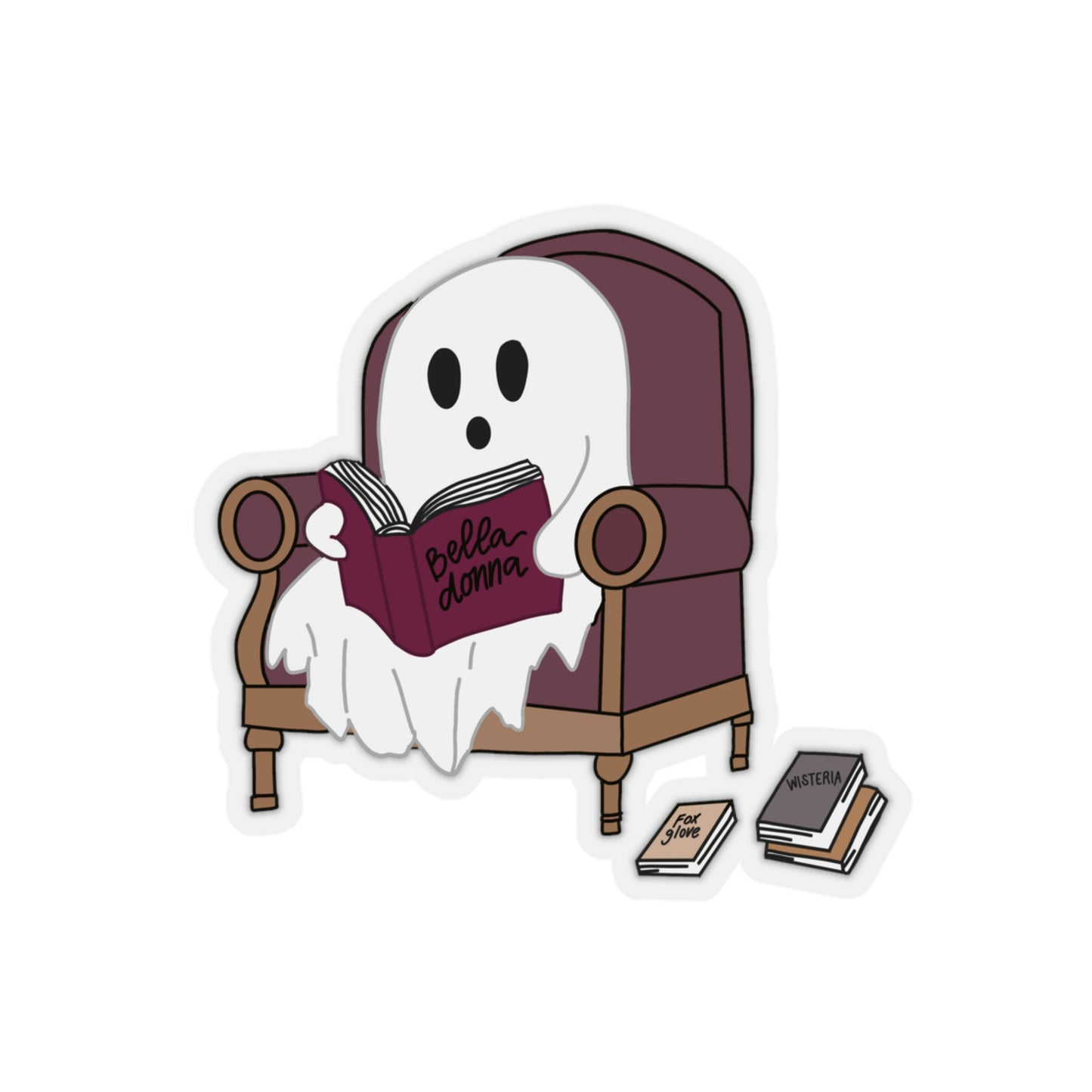 Reading Ghost Sticker