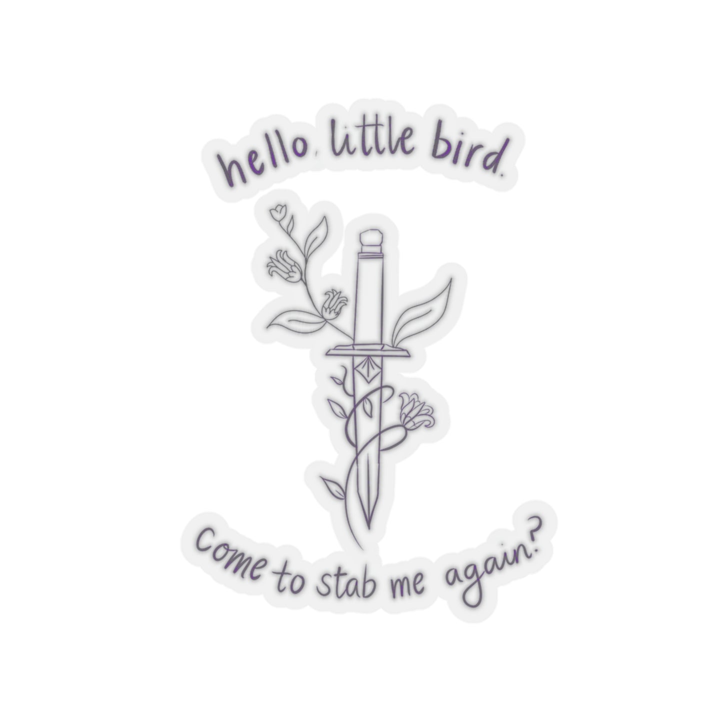 Hello, Little Bird Kiss-Cut Sticker
