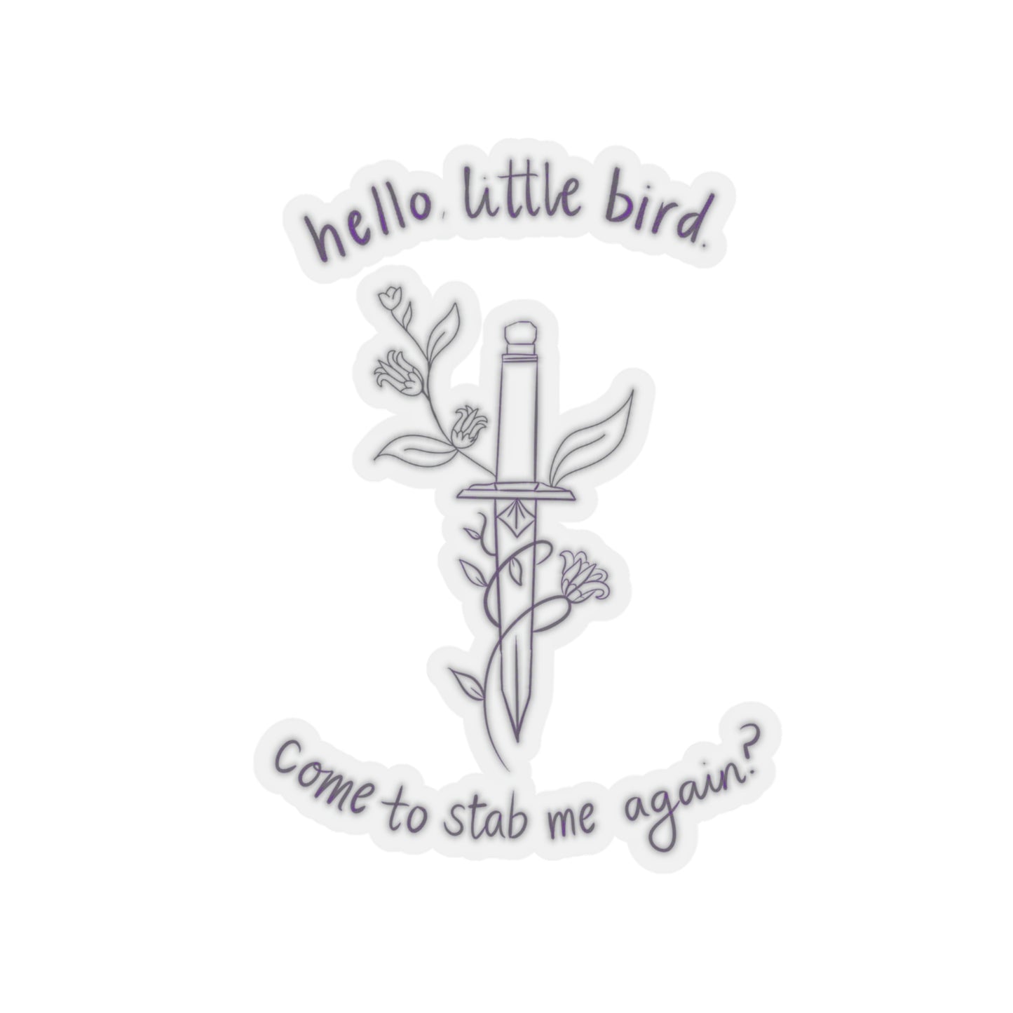 Hello, Little Bird Kiss-Cut Sticker