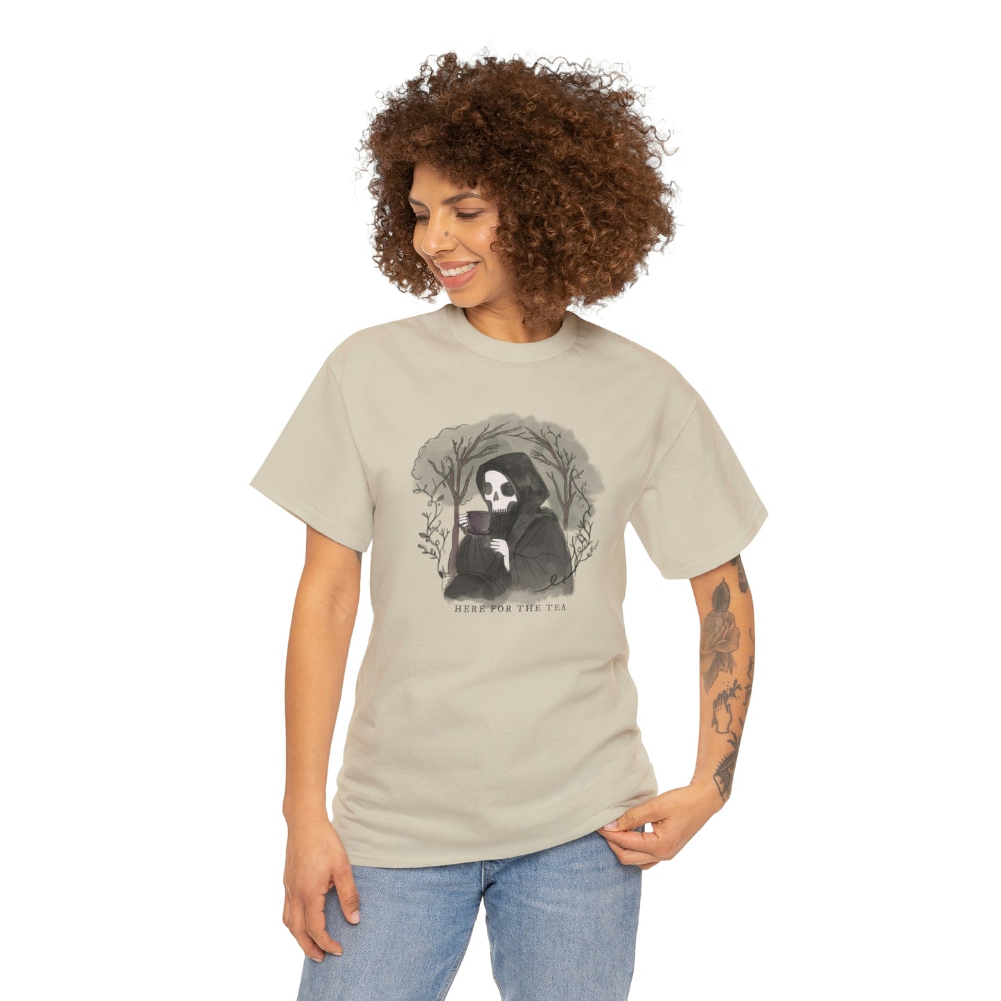 Here For The Tea Unisex Heavy Cotton Tee