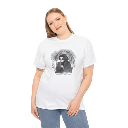 Here For The Tea Unisex Heavy Cotton Tee